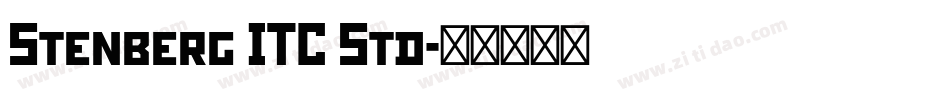 Stenberg ITC Std字体转换